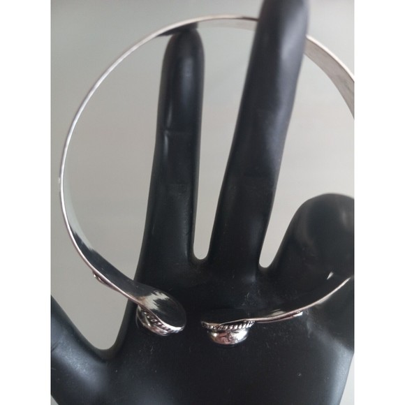 Amethyst Gemstone 925 Silver Plated Cuff Bracelet Beauty Jewelry - Picture 4 of 4